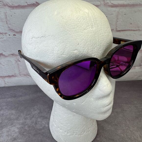 Gucci GG1237SA Tortoise Shell Sunglasses Unisex Square Shape - Picture 7 of 12